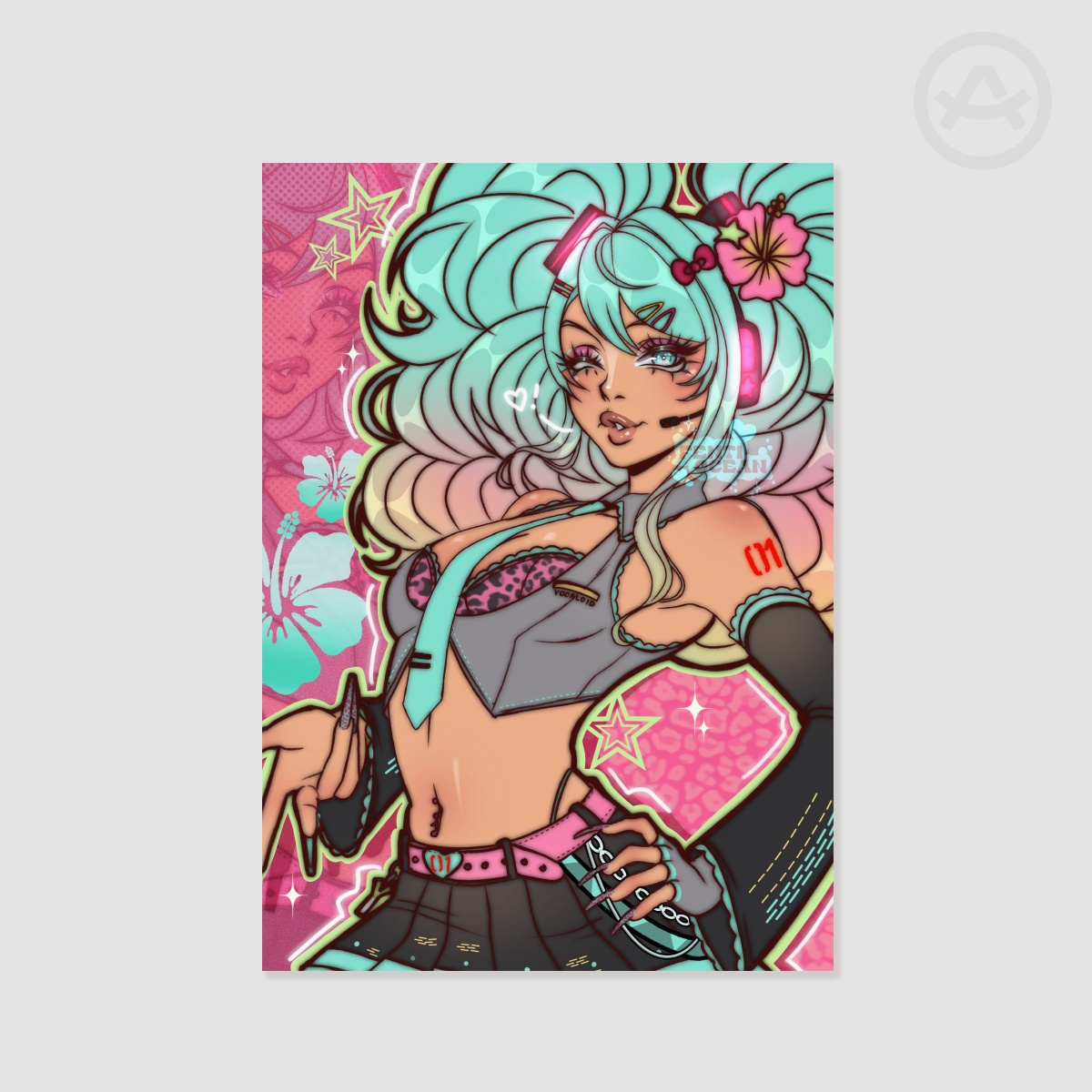 Gyaru Hatsune Miku | A5 Poster Print