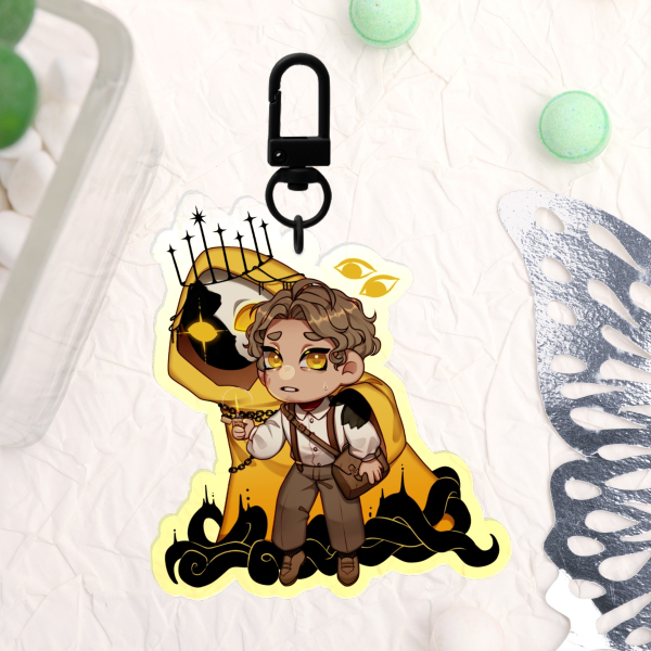 Malevolent - Gradient Yellow Acrylic Keychain