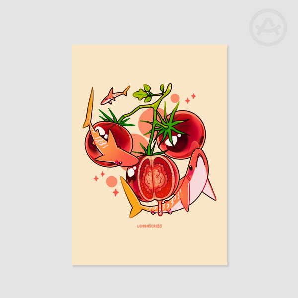Tomato shark Print