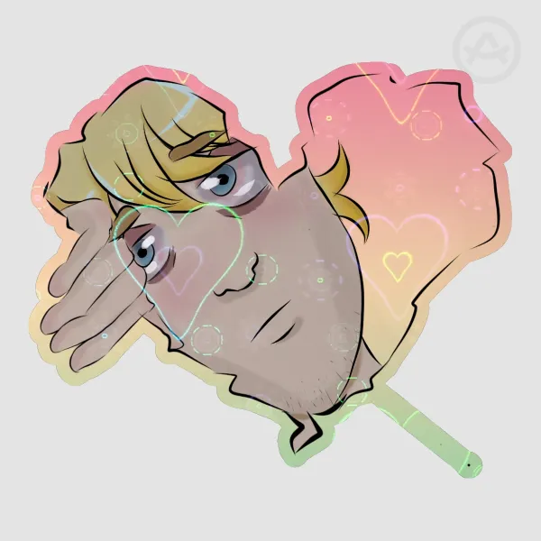Holo Heart Law Sticker