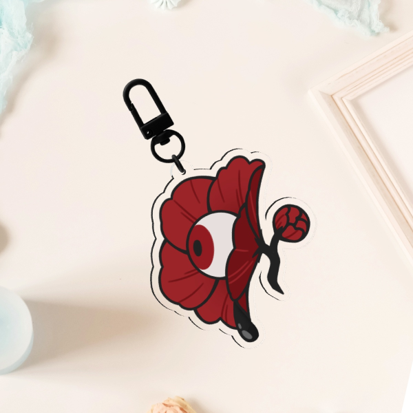 Camellia Acrylic Keychains