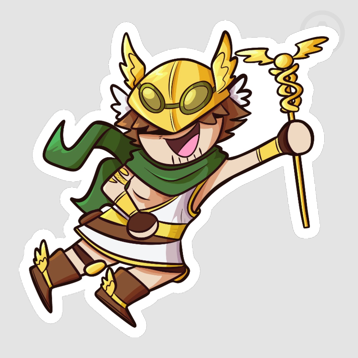 Hermes- Die Cut Sticker