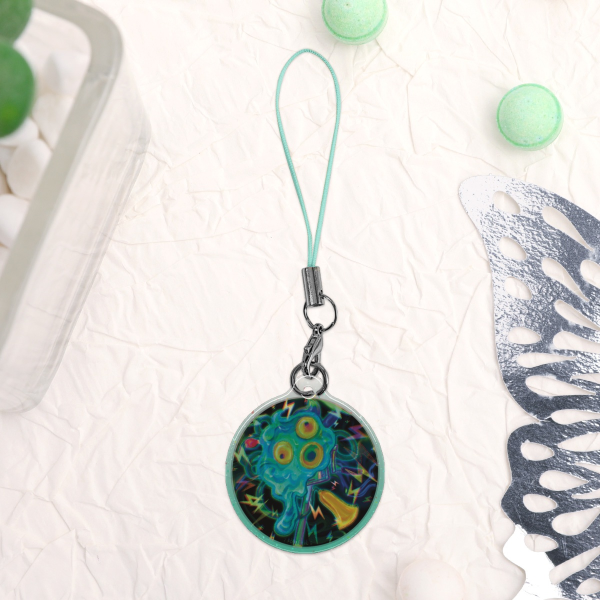 Commander Tartar Epoxy Glitter Acrylic Phone Charm (double sided)