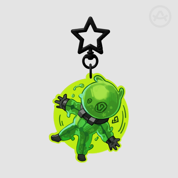Deadlock | Viscous Colored Edge Acrylic Keychain