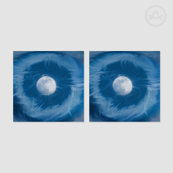 Full Moon Pearl Paper Photocard