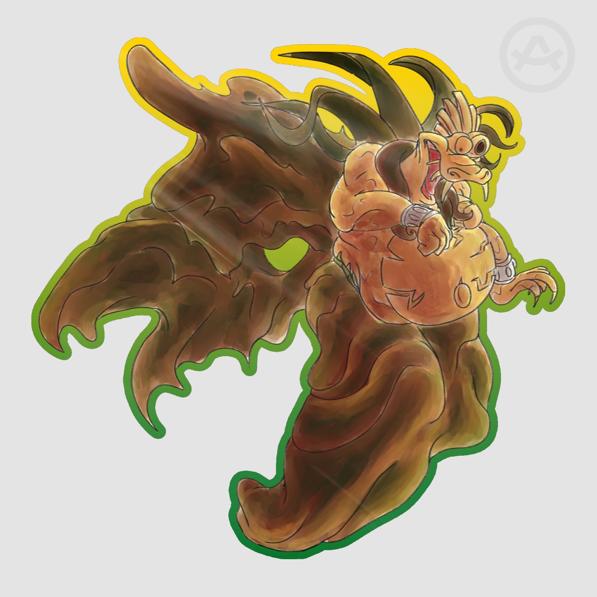 "King Kefka Rool" Die Cut Stickers