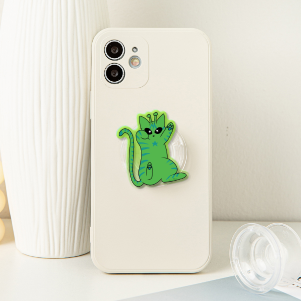 Alien Cat - Acrylic Airbag Phone Holder