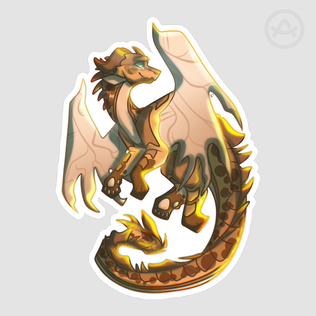 Ash Glossy Die Cut Stickers