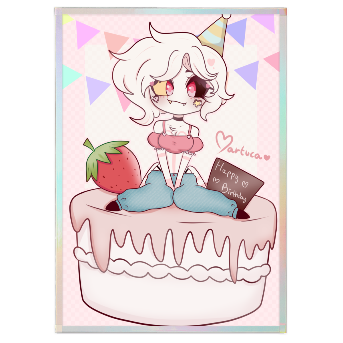 Angel Dust Birthday art board