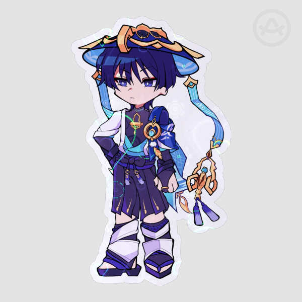 Wanderer/Scaramouche Chibi sticker