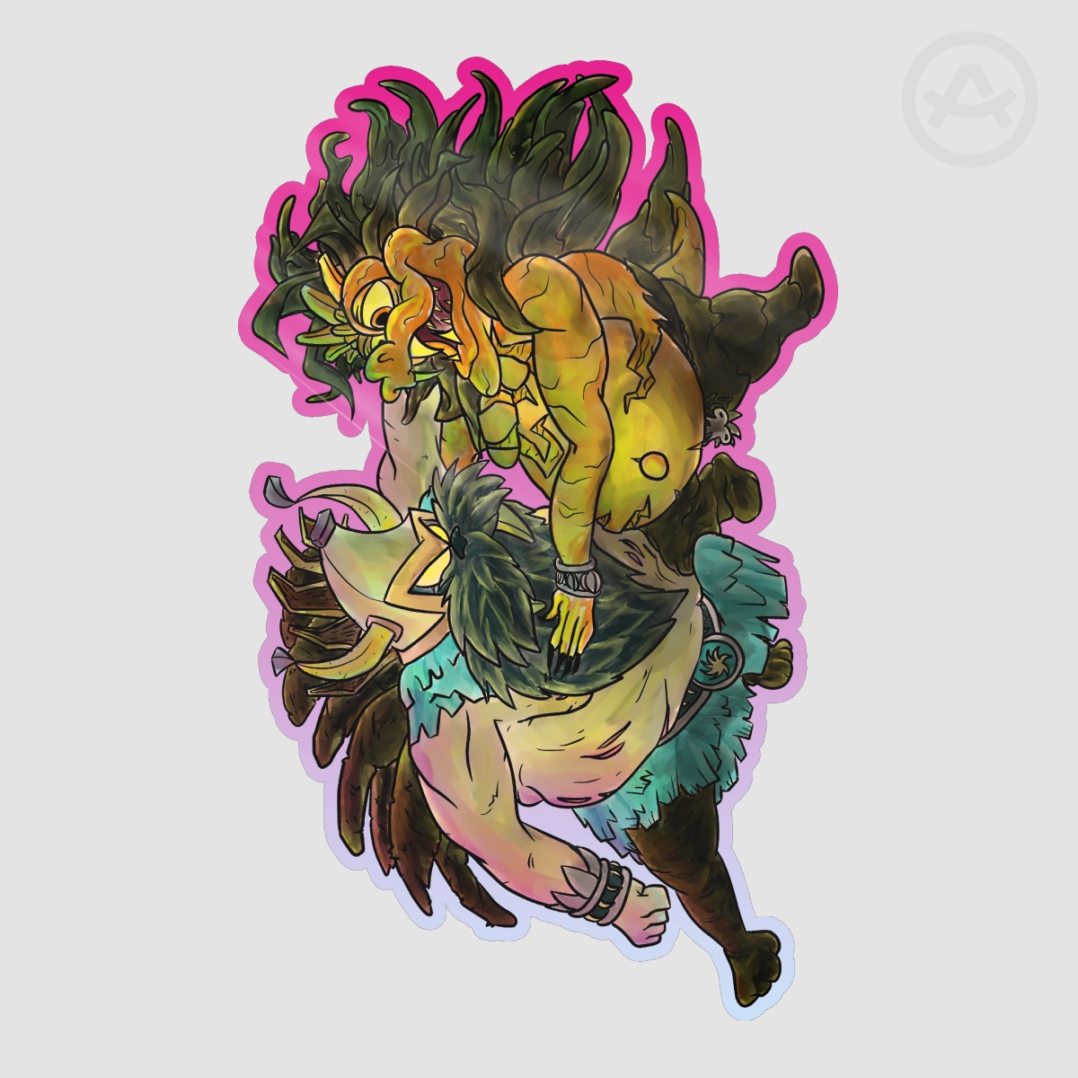 "King K. Rool VS Lord Fredrik" Die Cut Stickers