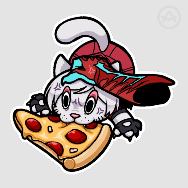 [ Devil May Cry ] Pizza Cat Dante Sticker