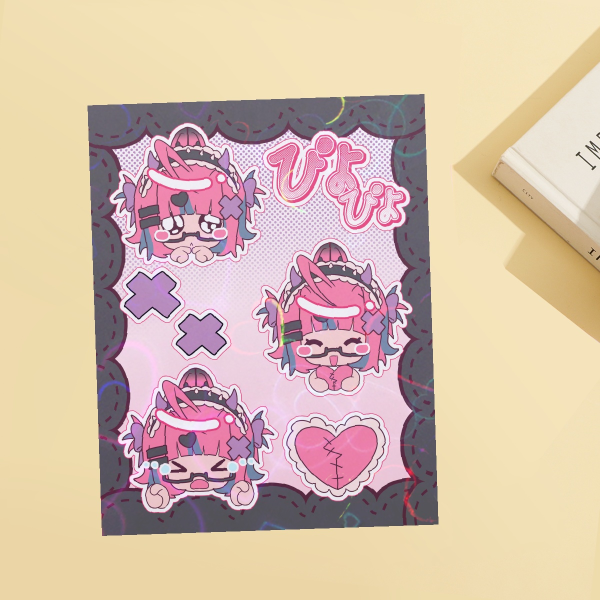 Jirai Bunny Color Sticker Sheet