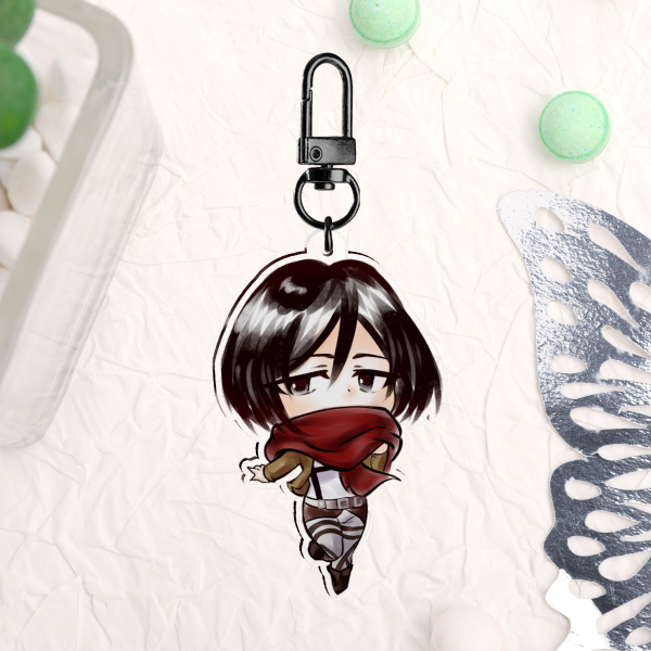 Big Scarf Mikasa Acrylic Keychain