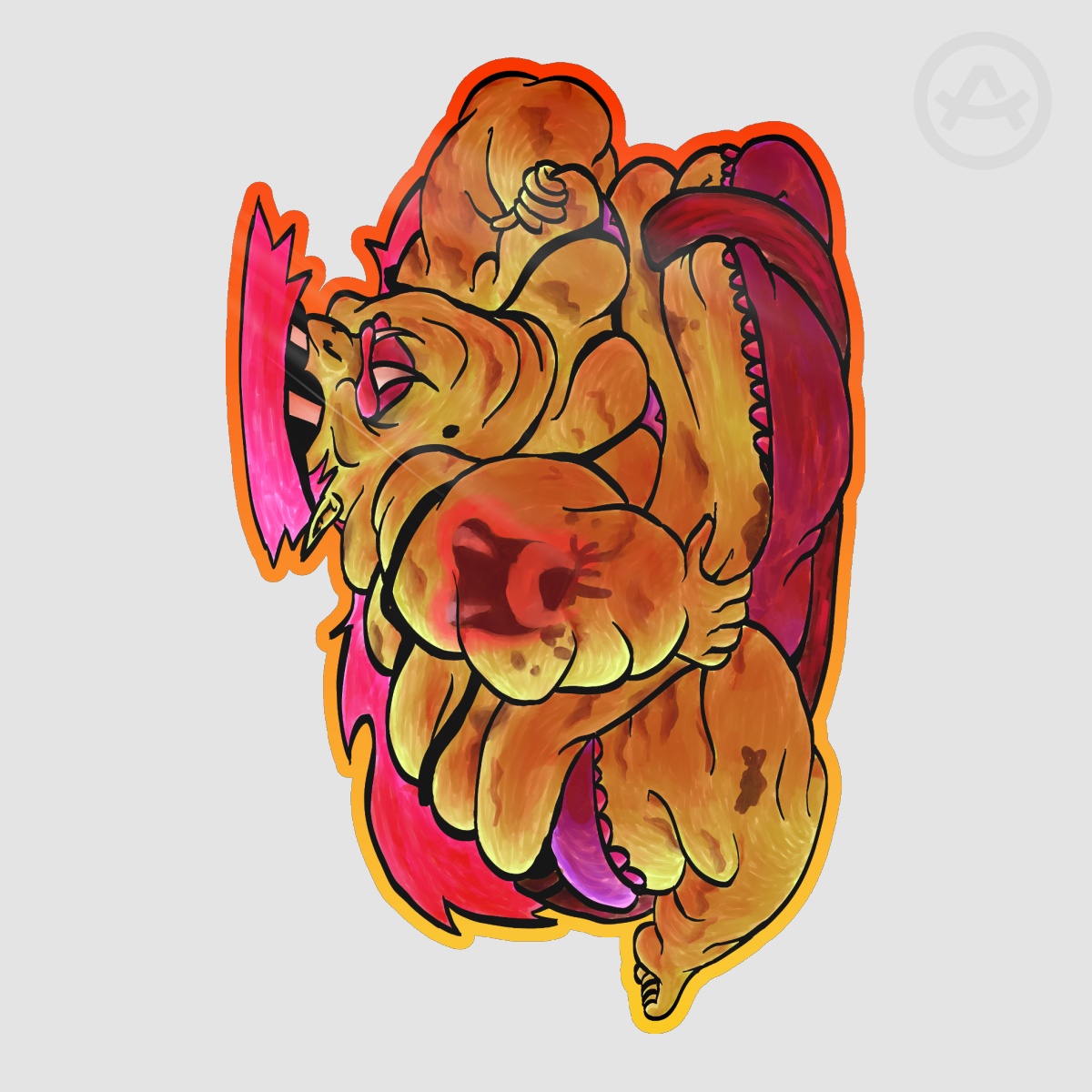 "Swimsuit Vesselle" Die Cut Stickers