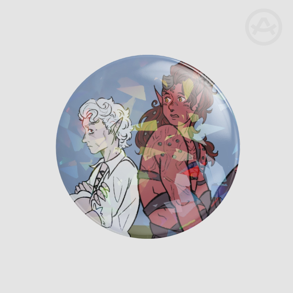 Karlach Astarion button pin