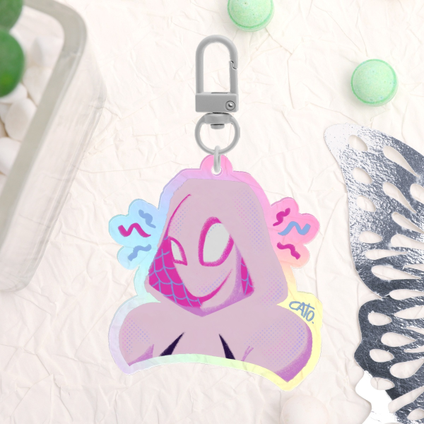 Spiderwoman [Gwen Stacy] Keychain