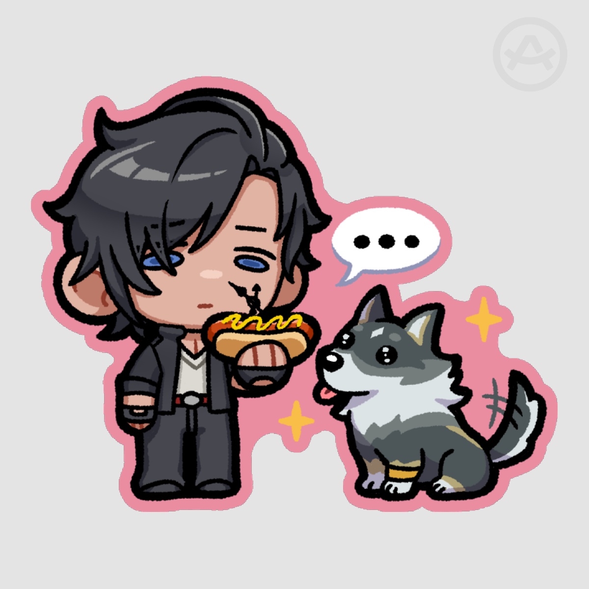 [ DissidiaFF ] Clive and Torgal Sticker