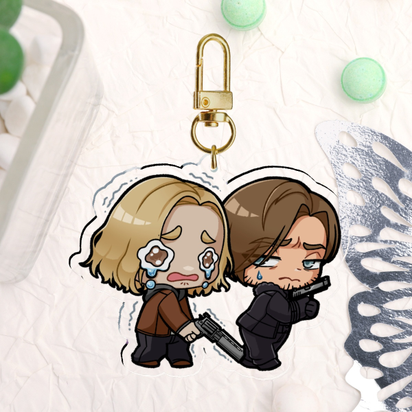 [ Resident Evil ] Grace and Leon Keychain