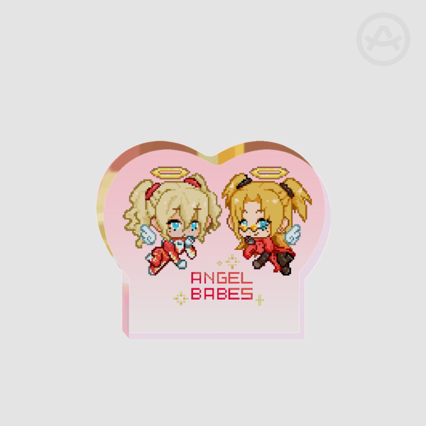 [Trigun Maximum] Nyotaika: Angel Babes Pixel Acrylic Block