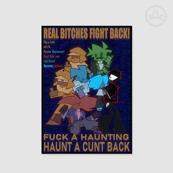 Haunt Em Back Print