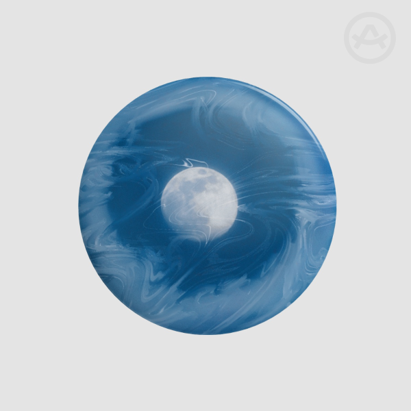 Full Moon Round Badge (Button Pin)