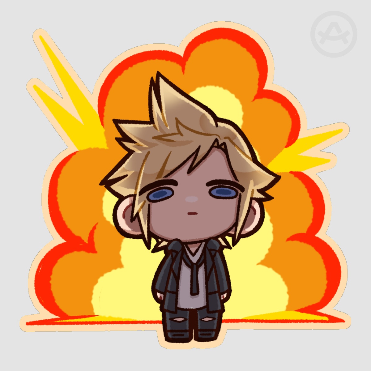 [ DissidiaFF ] Cloud Boom Sticker