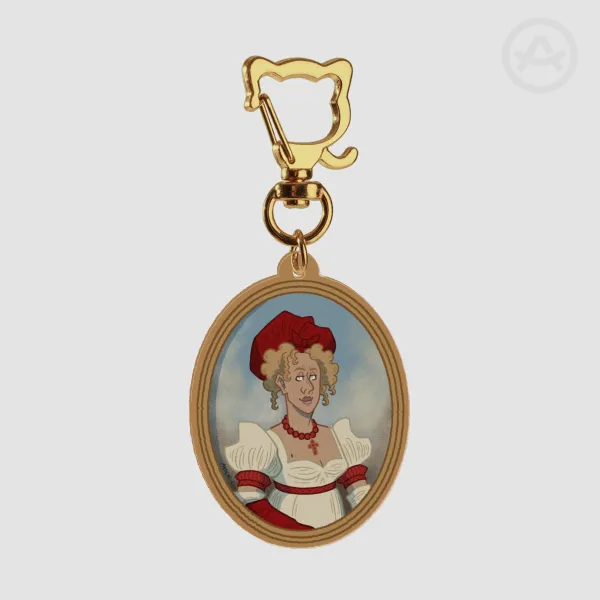 (Mysteries of the Miseries/OC) Lady Mousehole Regency era Miniature Acrylic Keychain