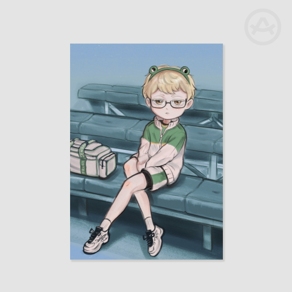 Frogs Tsukki A5 Poster