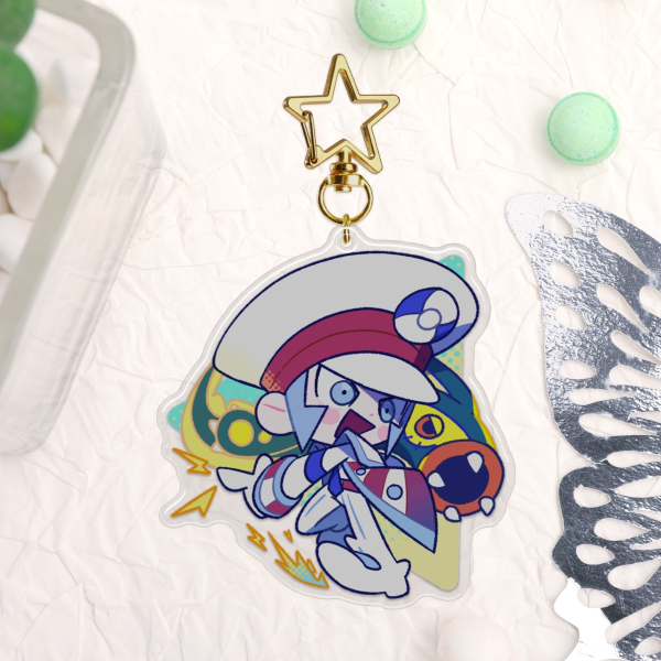 Emmet Epoxy Clear Acrylic Keychains