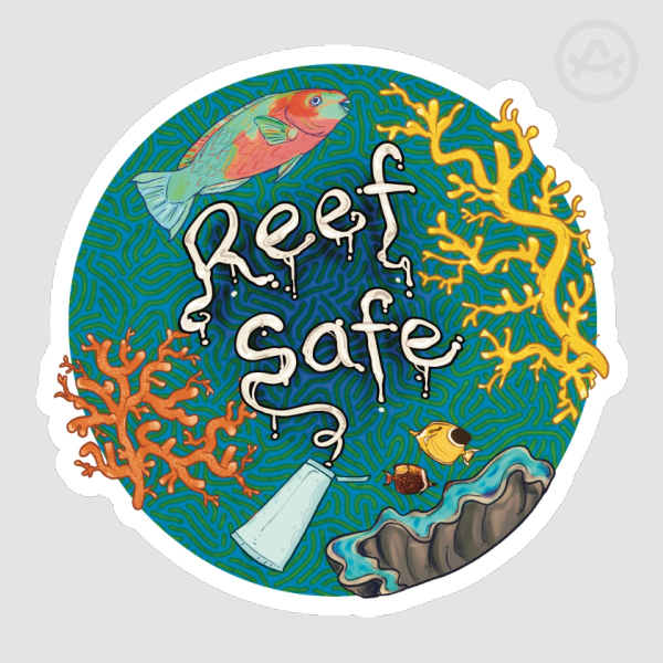 Reef-Safe Sunscreen sticker