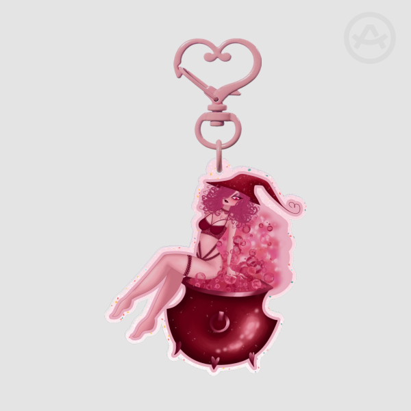 Glitter Acrylic Keychains
