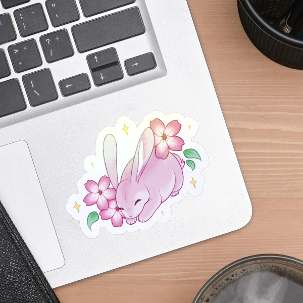 Sakura Bunny Sticker