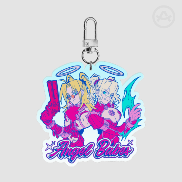 [Trigun Maximum] Nyotaika: Angel Babes Colored Edge Acrylic Keychain