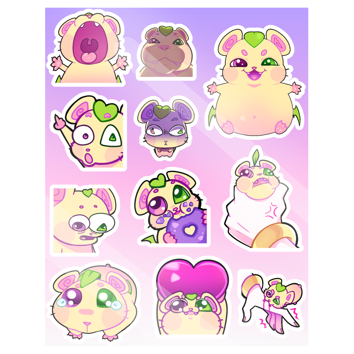Hampter Sticker Sheet