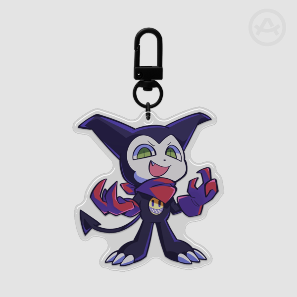 Impmon Epoxy Clear Acrylic Keychain
