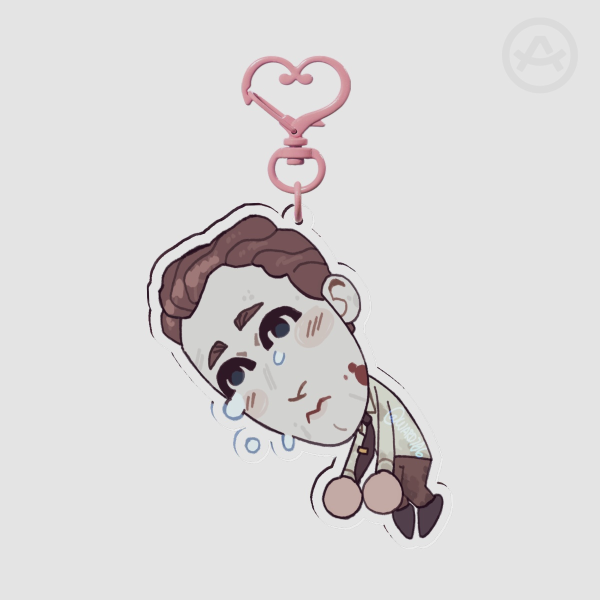 Erik Outlast Trials Clear Acrylic Keychain