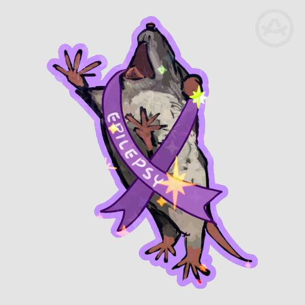 Epilepsy Rat MHM Sticker