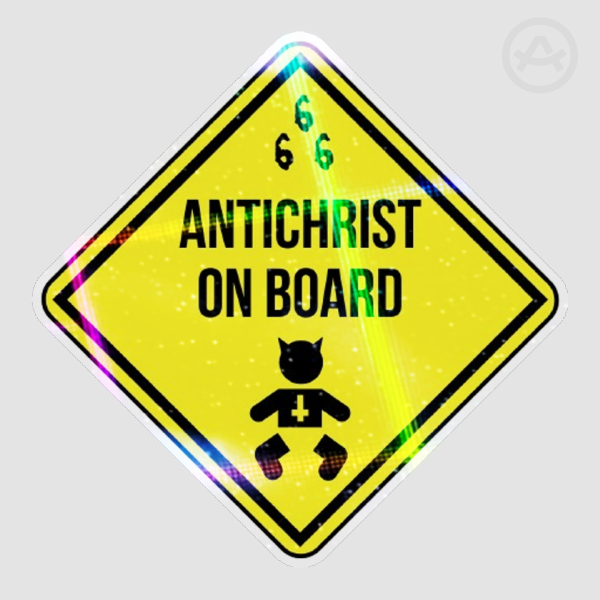 GO-inspired Antichrist On Board Sticker