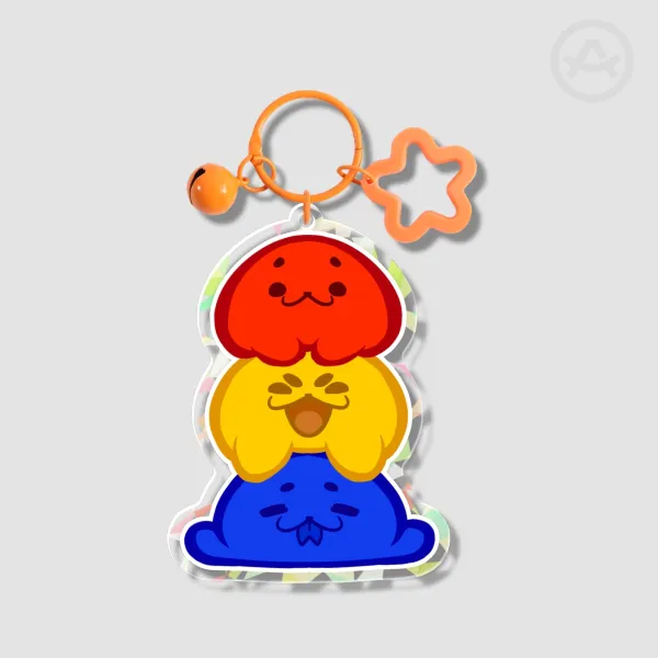 Seal Stack Acrylic Keychain