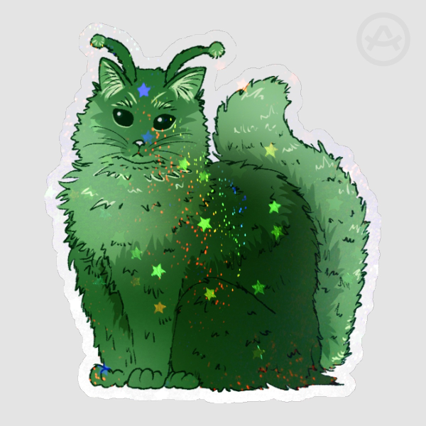 Alien Cosmo Glitter Sticker