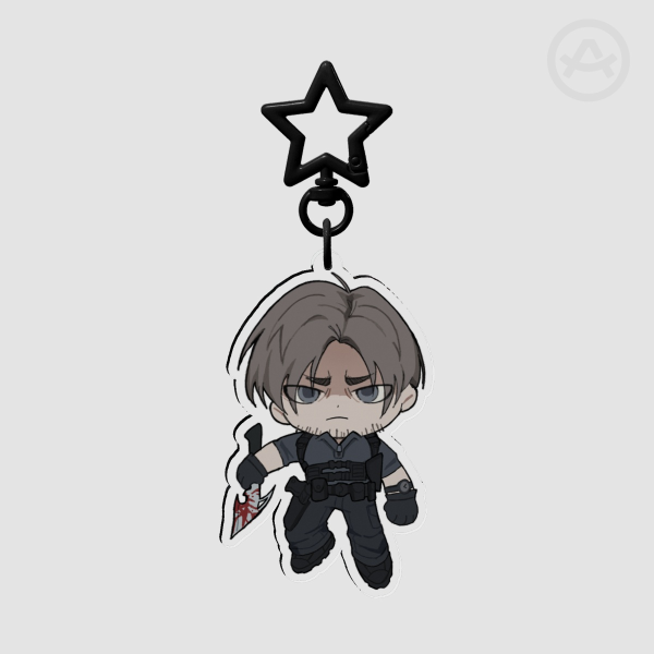 Leon S kennedy  RE9 keychain