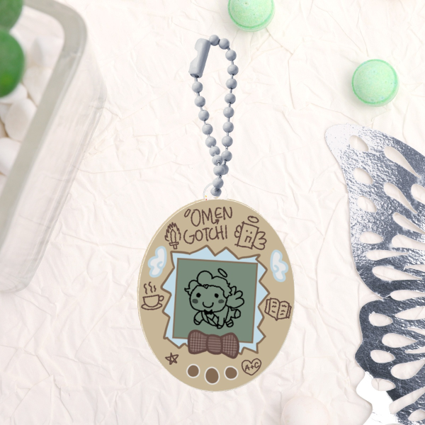 Aziraphale Omengotchi Keychain