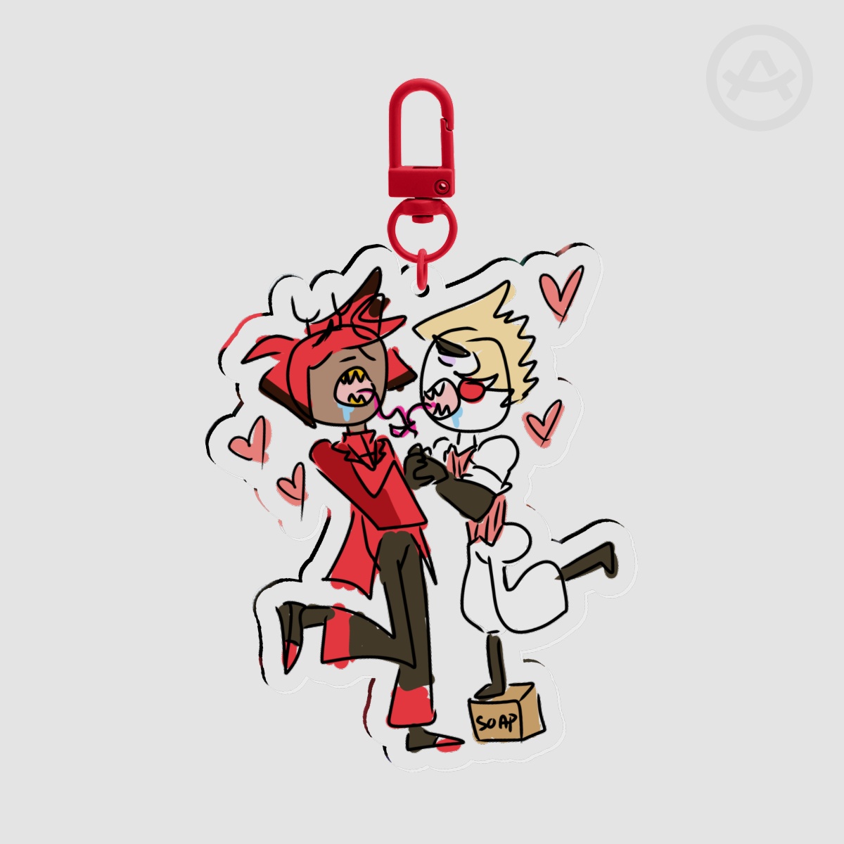 Radioapple April Fools Clear Acrylic Keychains