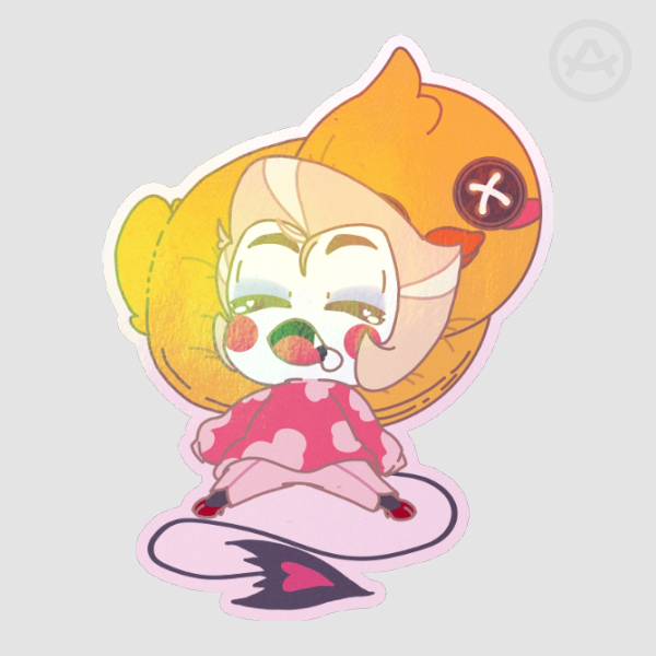 Sleepy Lucifer Die Cut Stickers