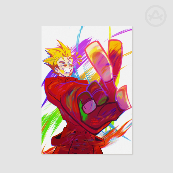 Vash Love & Peace Print
