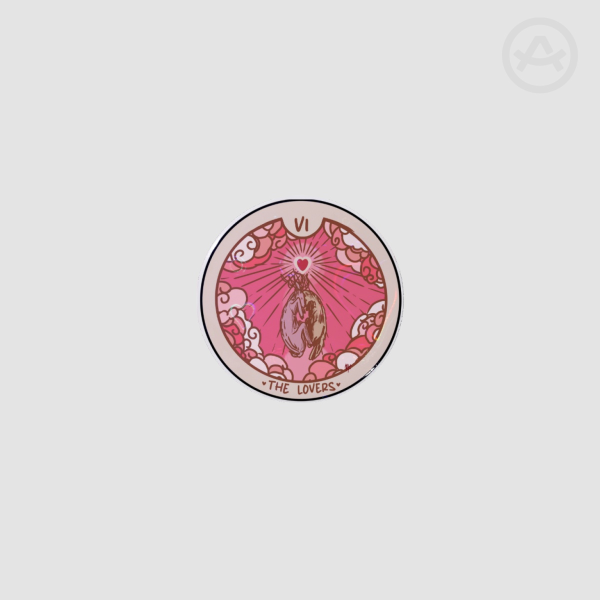 VI The lovers staticshock themed pin