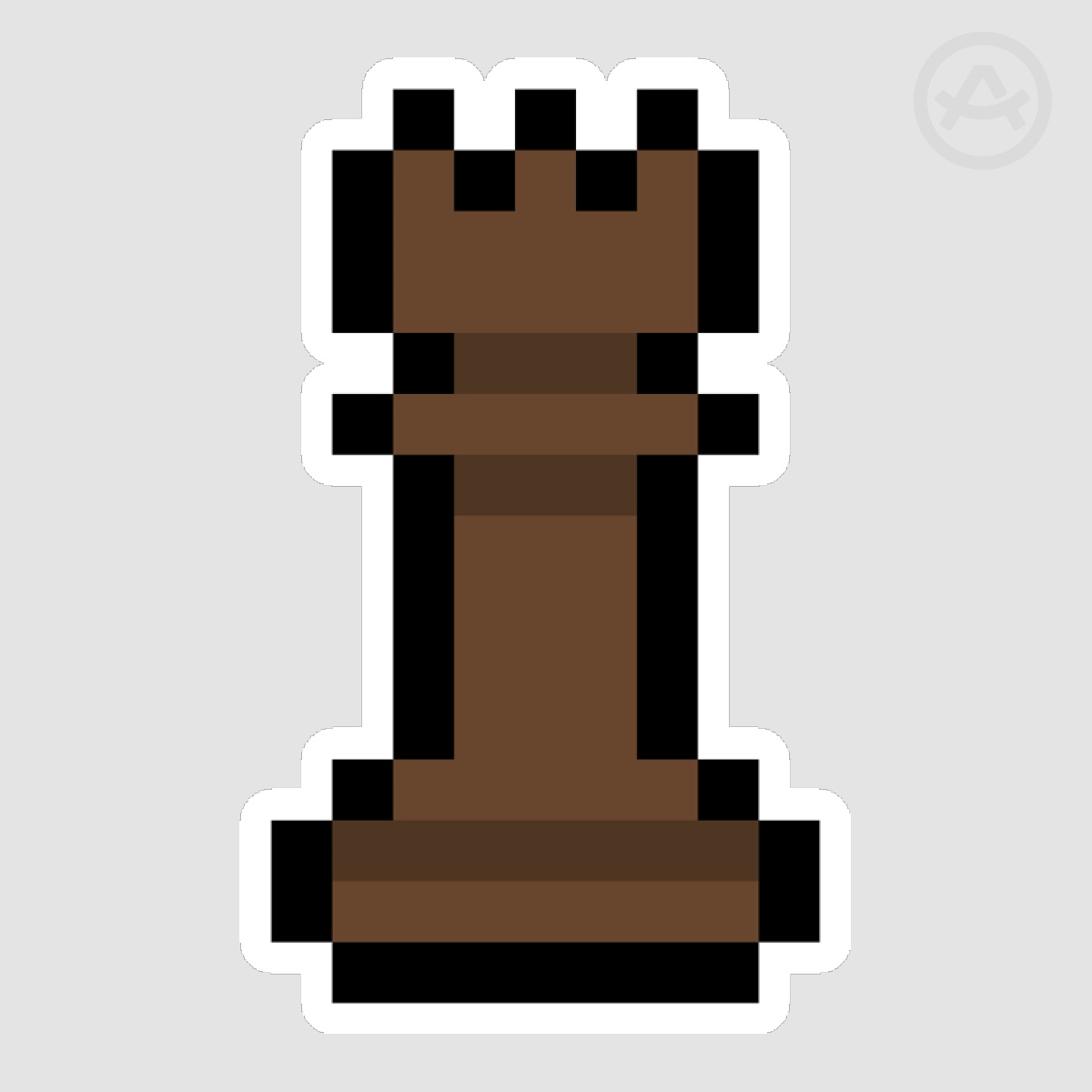 Chess Black Rook Sticker