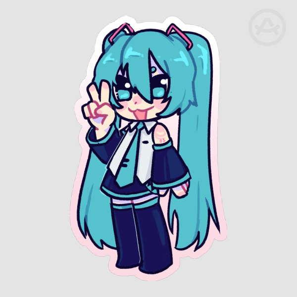 Lil Miku Matte Sticker