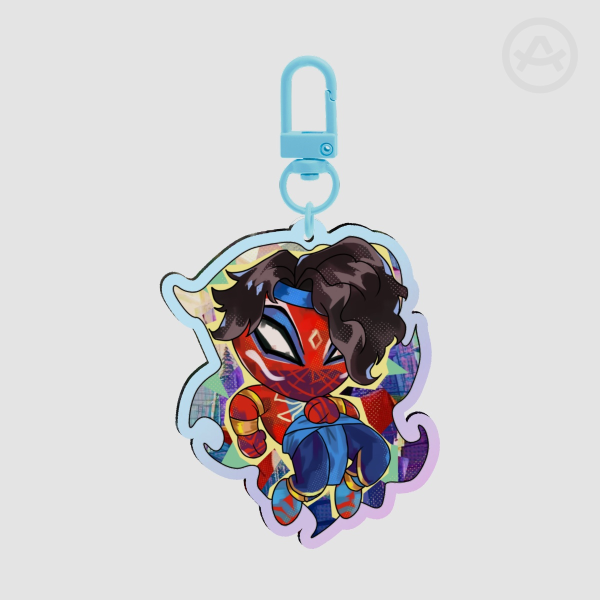 Pavitr Rainbow Keychains // Spiderverse